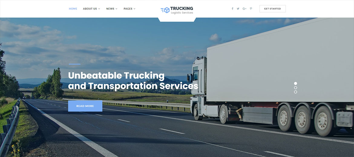 Сайт Trucking