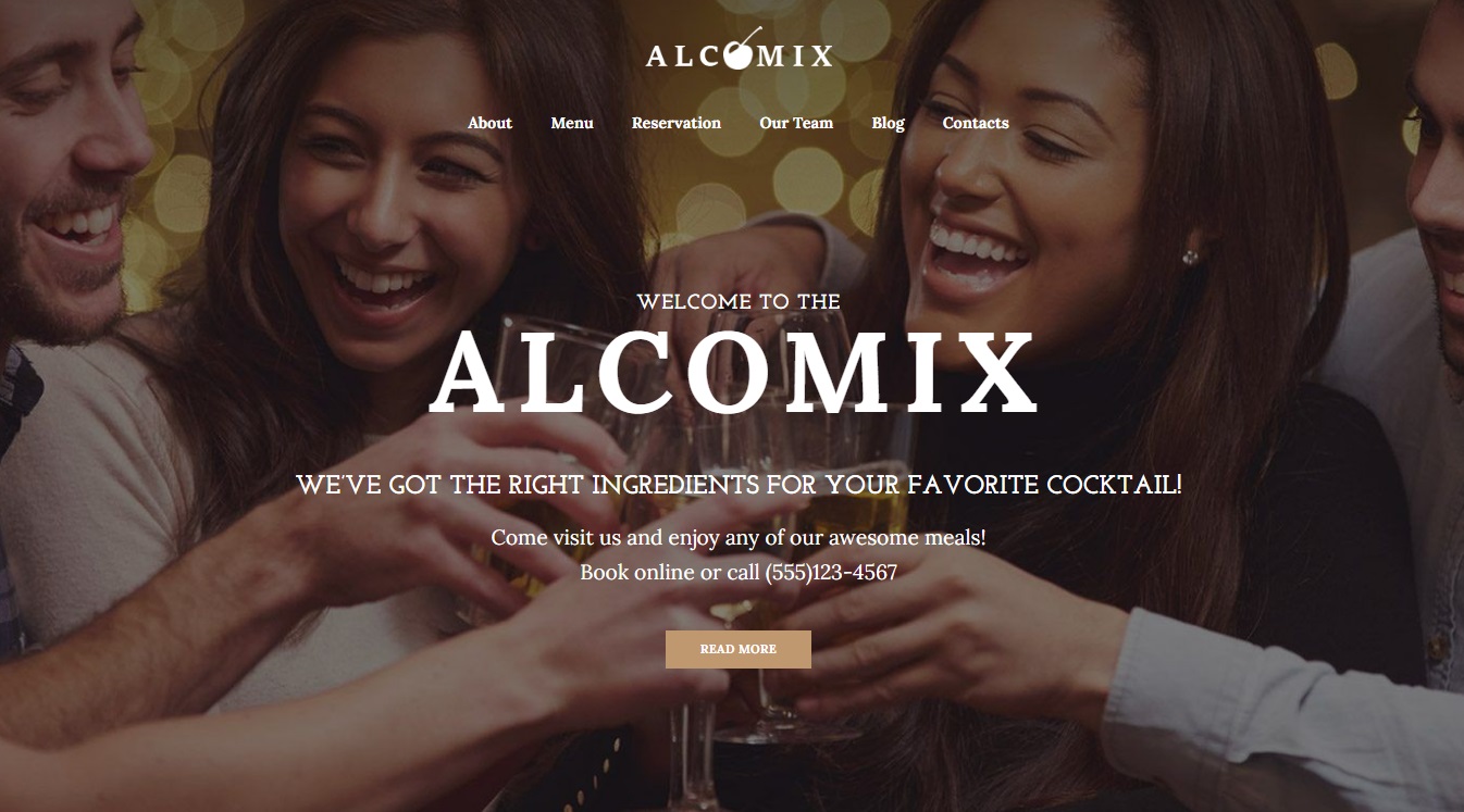 Сайт для Alcomix