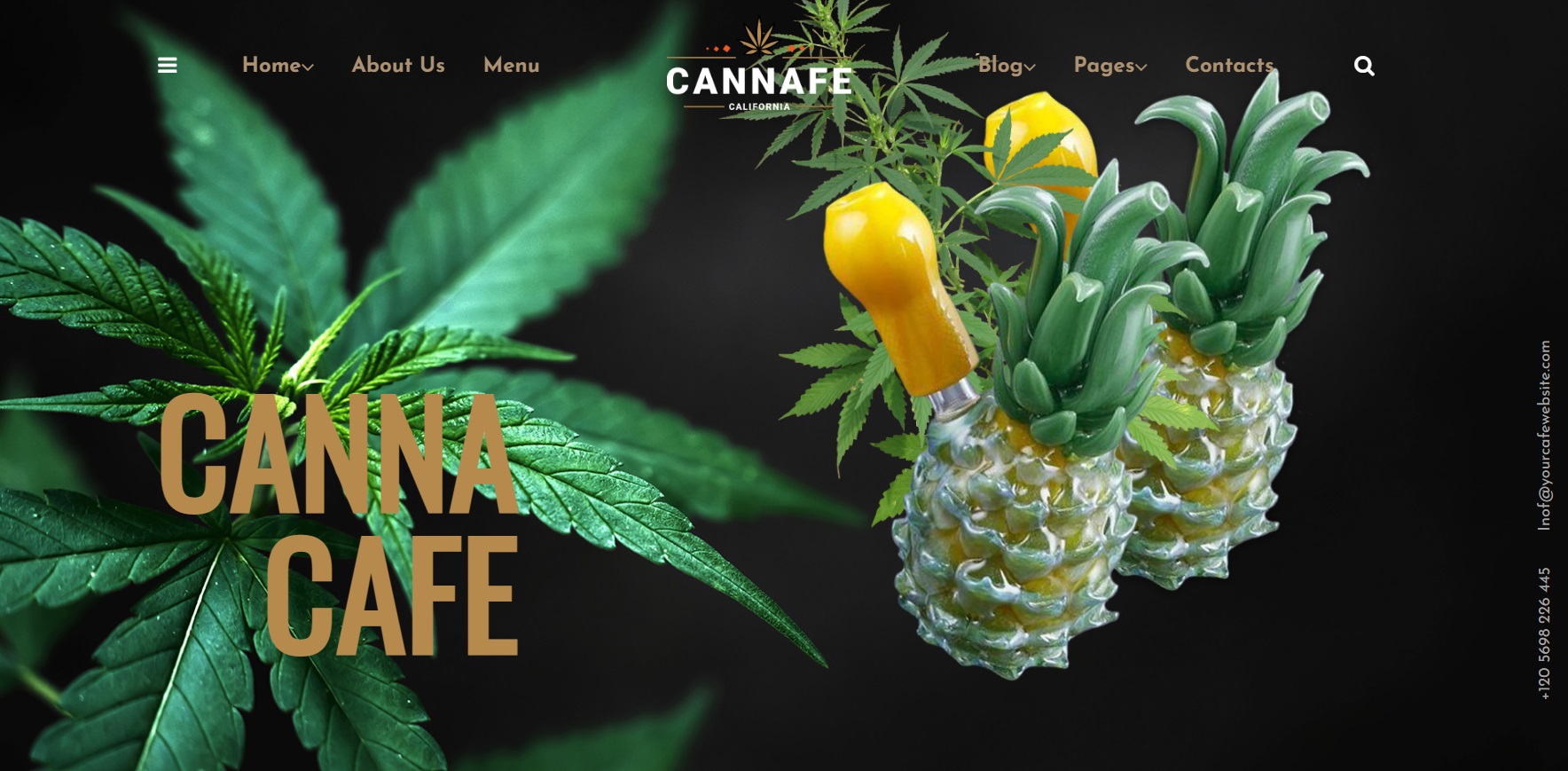 Сайт для Canabis cafe