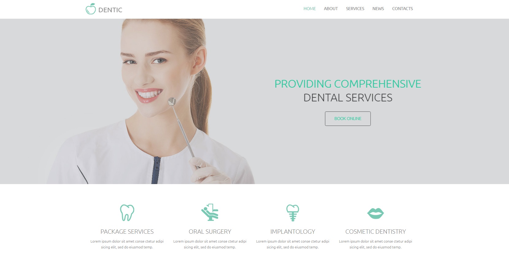 Сайт для Dentic