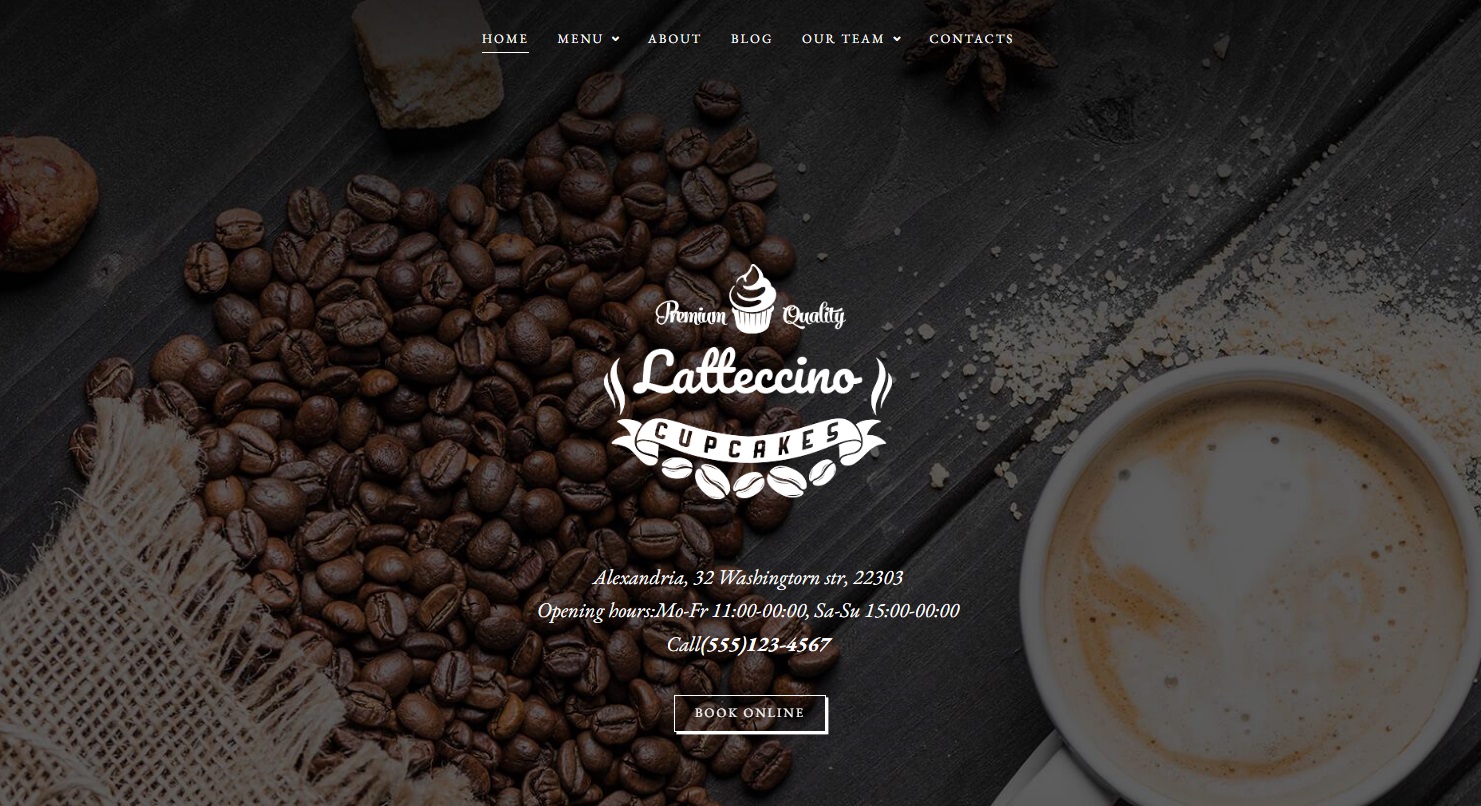 Сайт для Latteccino