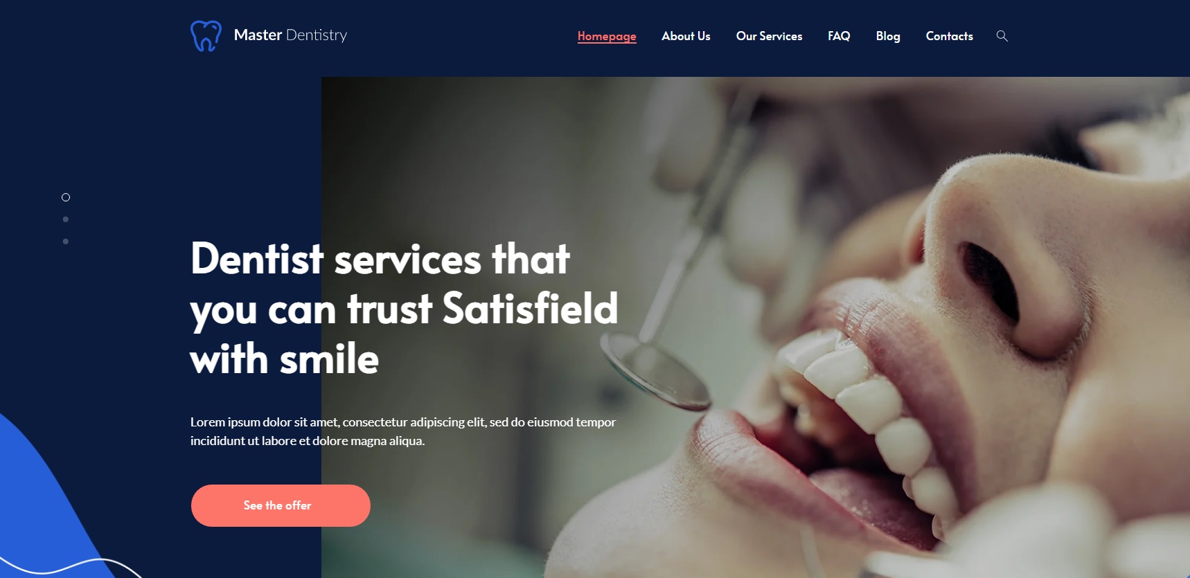 Сайт для Mastar Dentistry