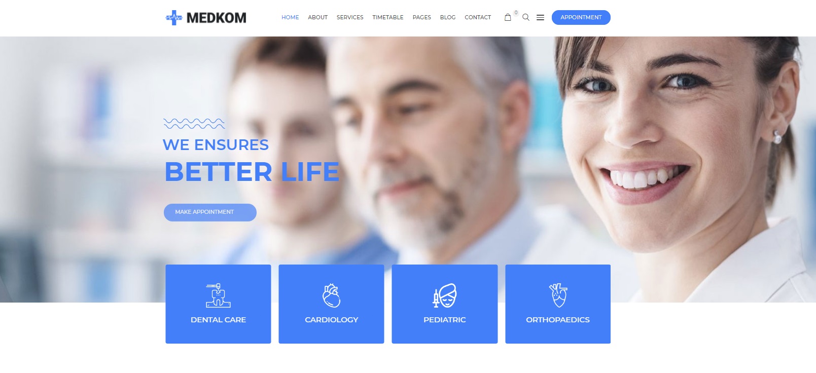 Сайт для Medcom
