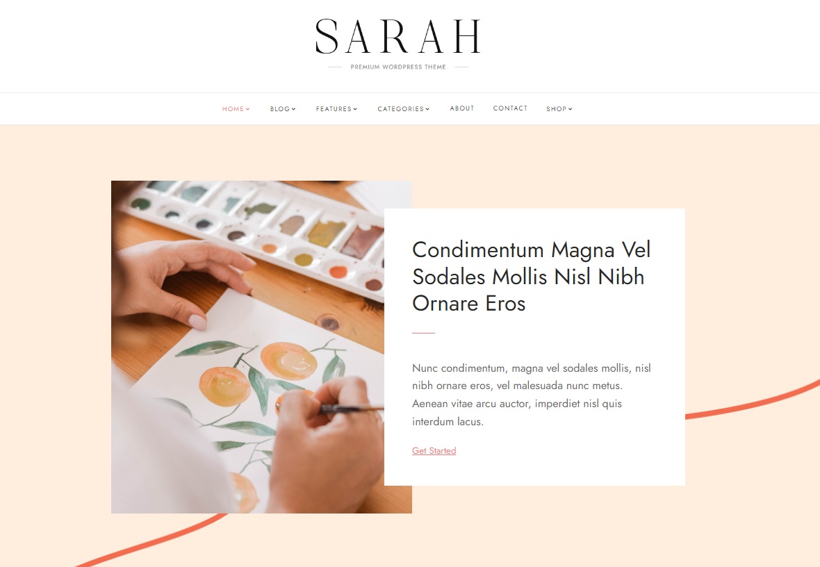 Сайт для Sarah