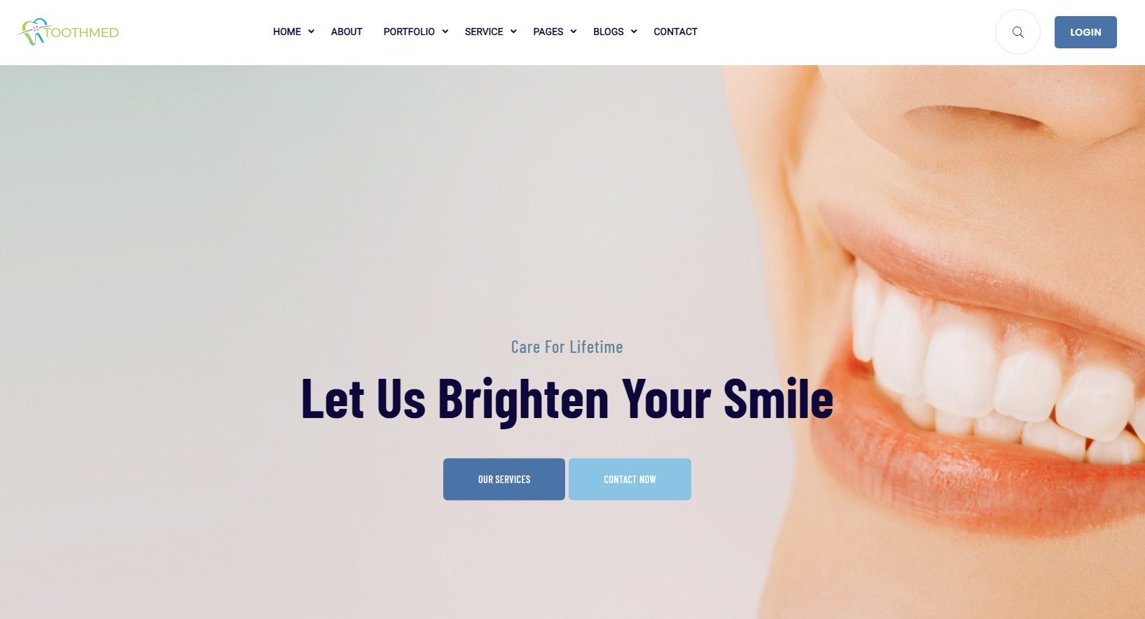 Сайт для Toothmed