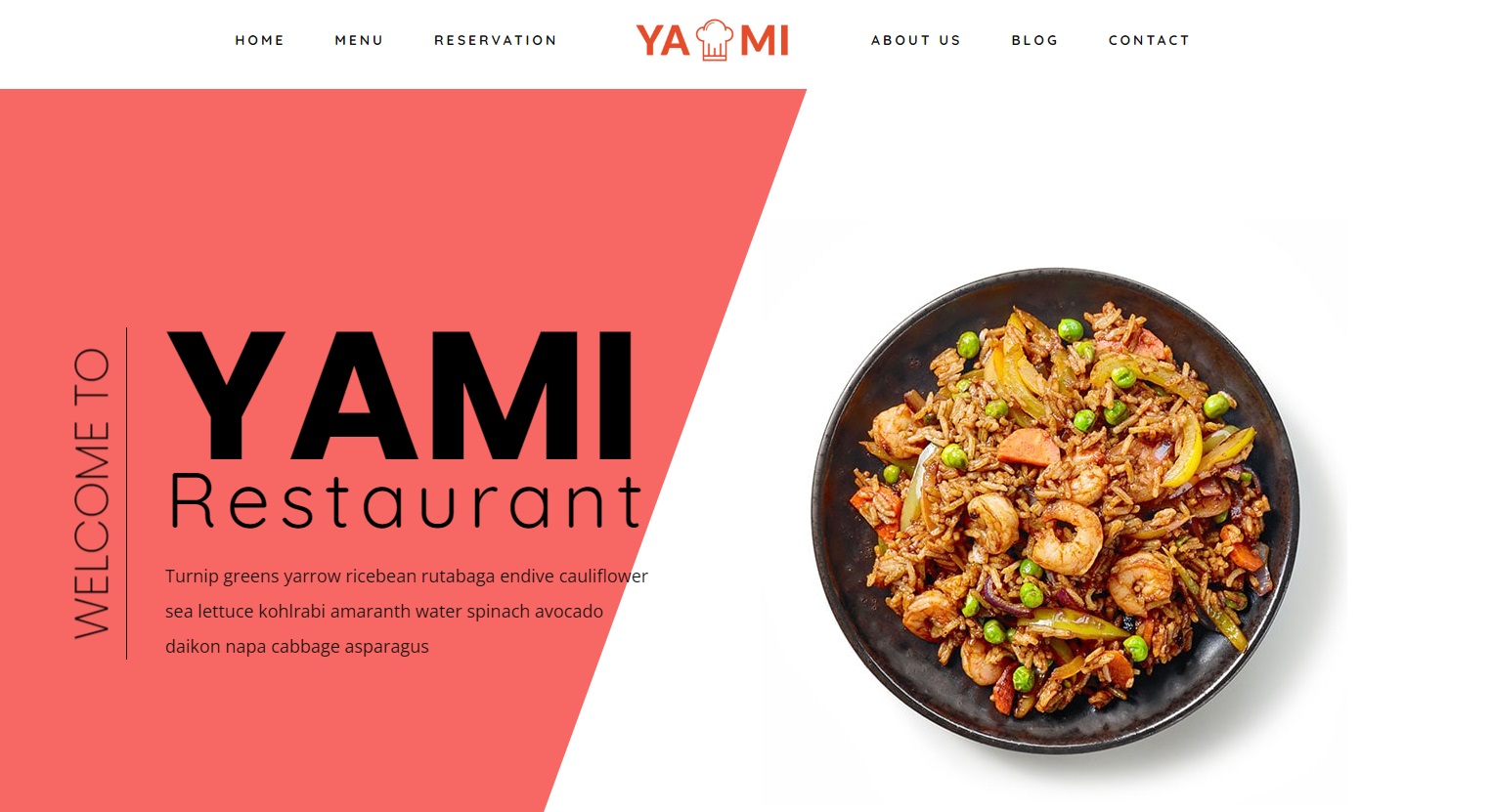 Сайт для Yami