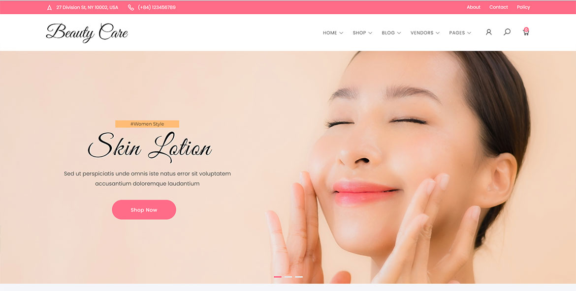 Сайт для Beauty Care