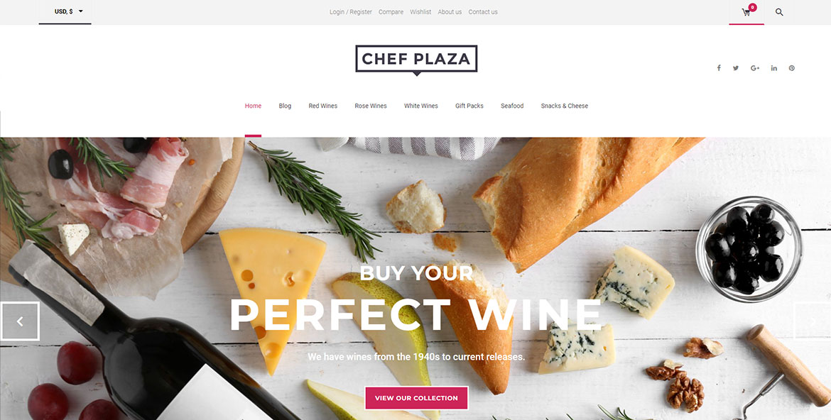 Сайт для Chef Plaza