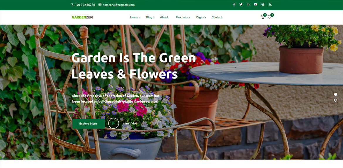 Сайт для Gardenzen