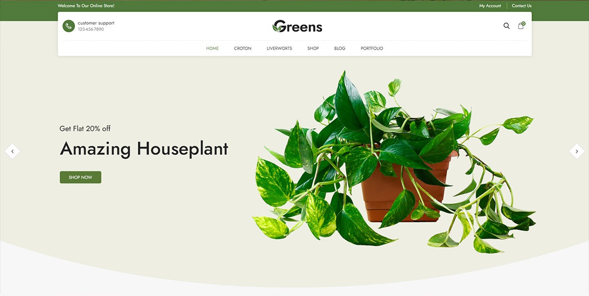 Сайт для Greens