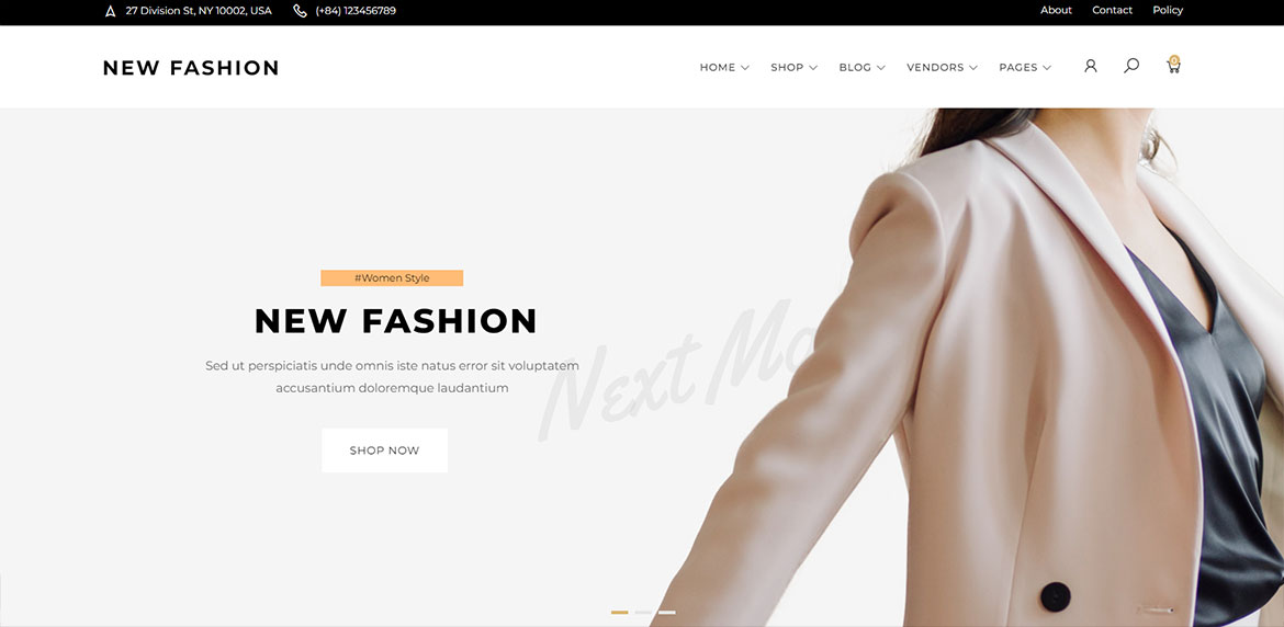 Сайт для New Fashion