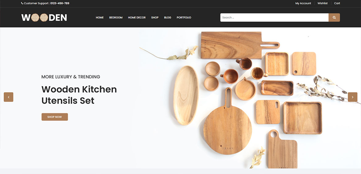 Сайт для Wooden