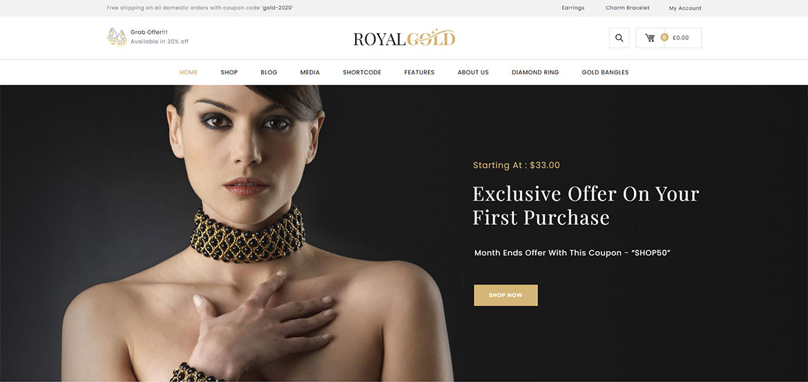 Сайт для Royalgold