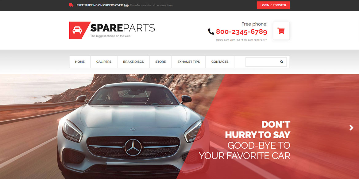 Сайт для SpareParts